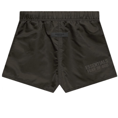 Fear of God Essentials Nylon Running Shorts - Off Black